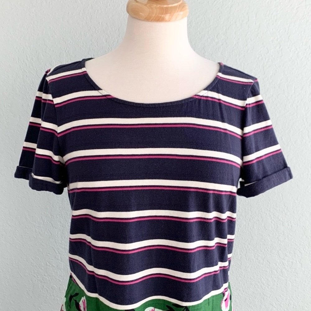 Anthropologie Sonja Striped Floral Tunic Top - Picture 7 of 14